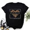 T -Shirts Women Tshirt Leopard Heart Print T -Shirt Casual 90s Fashion Black T Shirt Clothes Graphic Tshirt Lady Female Tee Tshirt