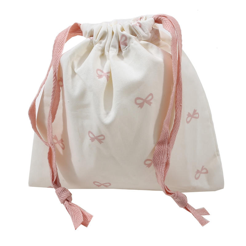 Сумка для хранения косметических средств с бантом и завязками для переноски, косметичка, сумка для нижнего белья и одежды, переносная сумка-органайзер