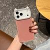 Роскошный Набор Алмазных Кошачьих Ушей Блестящий Чехол 2-в-1 для iPhone 11 12 13 14 15 17 Pro Max 16 Plus Мягкий Бампер Задняя Крышка