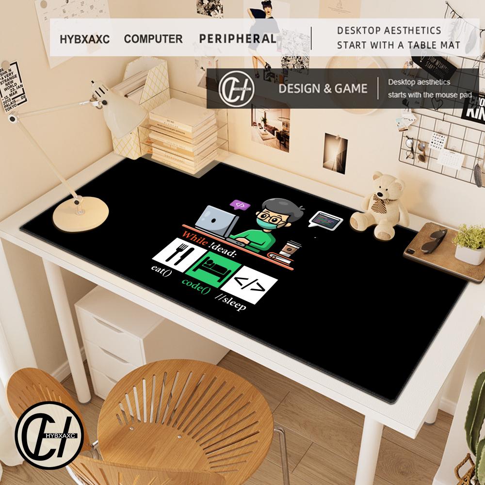 Python Programmer Eat Code Sleep Mouse Pad Printing Computer Mens Anime Gaming Table Carpet Gamer Play PC Keyboard Desk