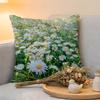 Cushion Cover  Linen  SkinFriendly Soft Decorative Case For Sofa Home Decor Fashion Daisy Pillow cover