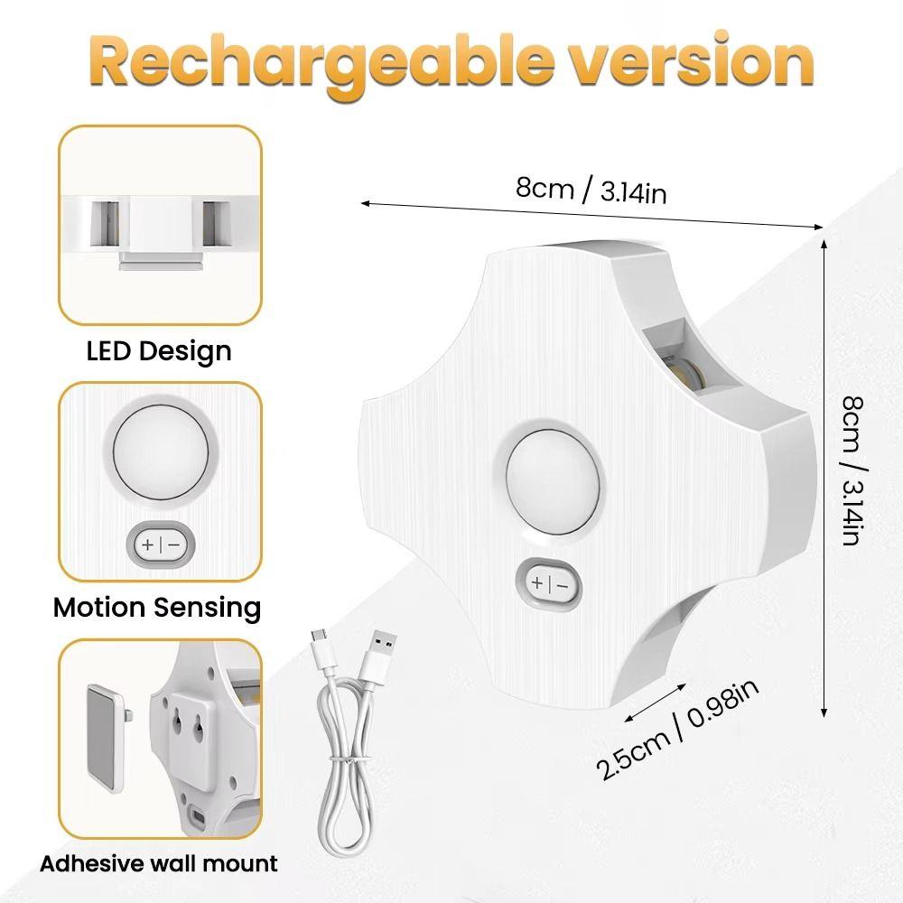 Auto On Off Sensor Night Light Human Body Induction Dimmable Human Induction Lamp Energy Saving Soft Ambient Lighting for EU/US