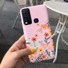 Модный милый чехол из силикона с рисунком цветов и молока для Vivo Y30 1938 Y50 1935 Черный мягкий ТПУ чехол для телефона для Vivo Y 30 50 Y30 2020 Задняя крышка