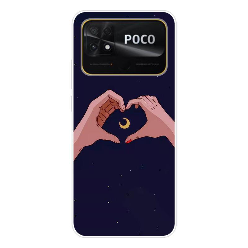 Для Xiaomi Poco C40 C 40 Чехол Мягкая силиконовая задняя крышка Мультяшный чехол для телефона Разнообразие