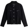 American Style Classic Vintage Studded Denim Jacket Men Jackets Black J327312