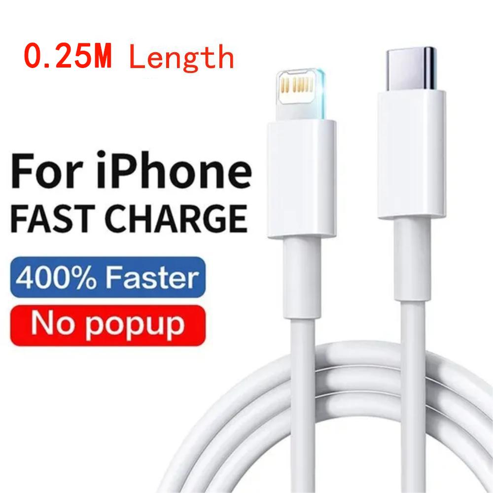 Подходит для PD 20W быстрой зарядки кабеля для iPhone 14 13 12 11 Pro Max Mini USB для 8 Plus XS iPad плоский зарядный кабель для передачи данных