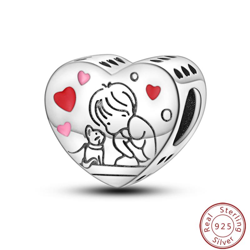 Милая серия «Кошка и собака» Медные шармы «Луна», «Бабочка», «Отпечаток лапы» 3 мм Сделай сам Изготовление изящных ювелирных изделий Подарки