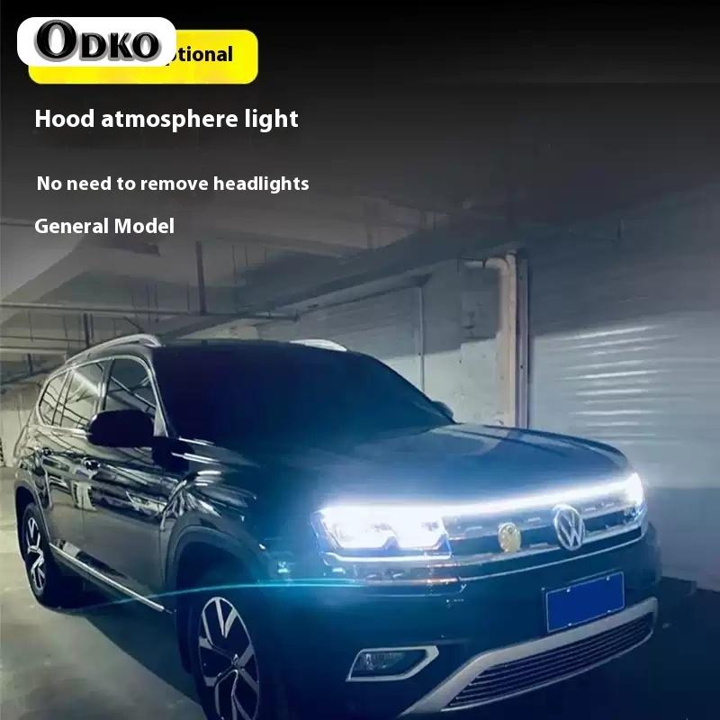 Car LED Hood Light Strip For Jeep Grand Cherokee Commander Wrangler Daytime Running Lights Start Scanning Lamp Accessories