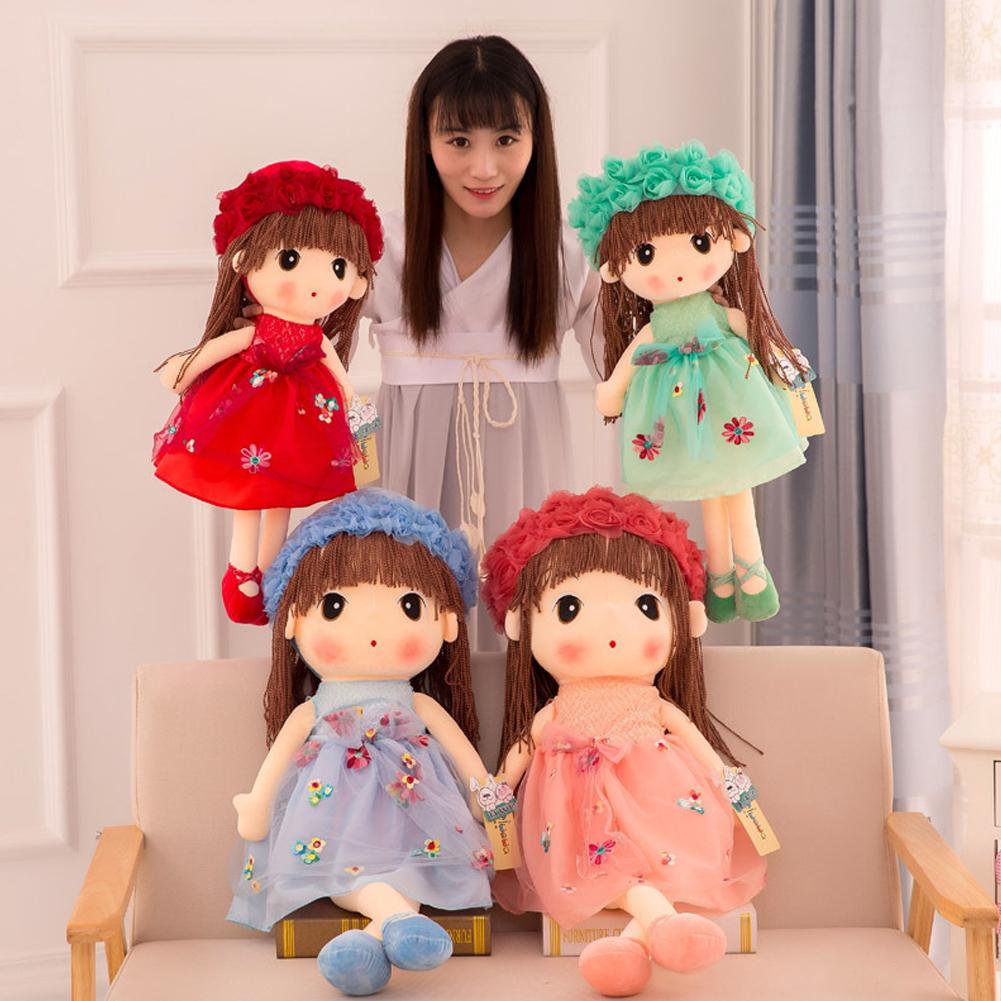 45 см мягкая плюшевая игрушка для девочек, подарок на день рождения, мягкие подарки, тряпичная кукла, тряпичная кукла для девочек, девочка F9T5