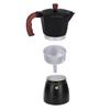 150ml/300ml Coffee Maker Aluminum Mocha Espresso Percolator Pot Coffee Maker Black/Blue Moka Pot Stovetop Coffee Maker 3 Cups/6 Cups