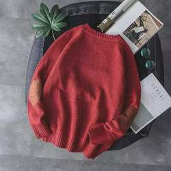 2023 Мужской толстый зимний ретро японский свитер с круглым вырезом для подростков и студентов