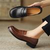 Модная летняя женская обувь из спилка с круглым носком, женские туфли-лодочки на низком каблуке, туфли-лоферы для женщин, лаконичная женская обувь, Zapatos De Mujer