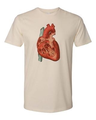 Футболка Cottage Cult Clothing 100% Хлопок Оккультный Медицинская Анатомия Сердце Искусство