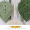 Handmade Boho Wall Decor Macrame Wall Hanging Pendant Creative Wall Art Leaf Tapestry  Homestay