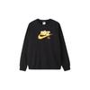 Nike Свитшот с длинным рукавом и круглым вырезом в американском стиле с буквенным принтом Женская толстовка черного цвета FN3629-010