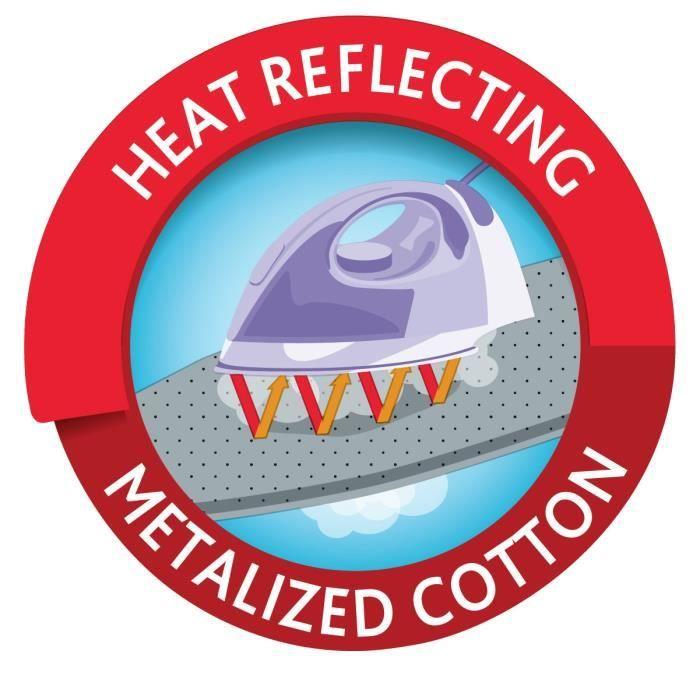 Vileda Rapid, Housse de planche à repasser, Coton, Gris, 1300 x 450 mm, 225 mm, 55 mm