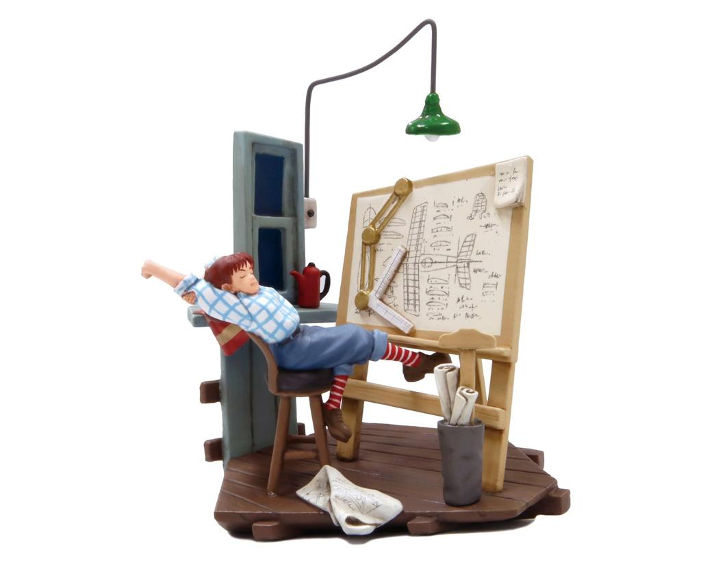 Fine Mold Studio Ghibli Vignette Collection Porco Rosso Fio Plastic Model GV2 No.2 Sleep-deprived Non-Scale