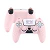 GeekShare PS5 Controller Silicone Soft Skin Compatible with PlayStation 5 PS5 Controller Cover and Sticker Protective Protective Easy To PS5
