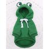1PC Cute Frog Pet Sweater for Small and Medium Dogs - Green Dog Hoodie with Fun Design - Keep Your Pup Cozy and Stylish