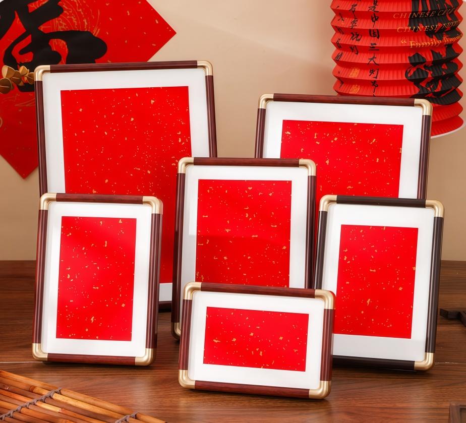 Photo Frame Display Stand for 6-inch Paintings Calligraphy Frame for Hanging Paintings Wall Panels Interior Home Decoration