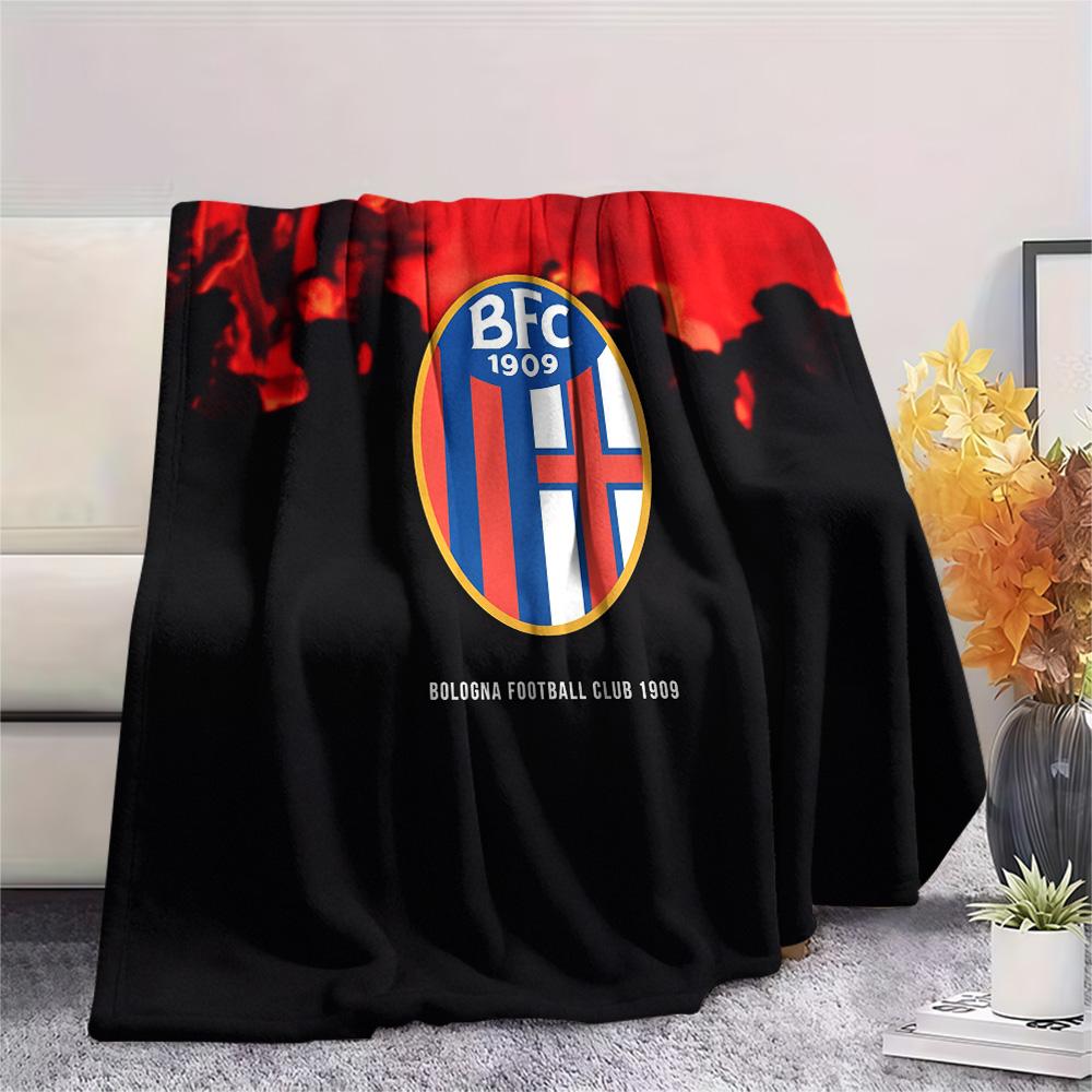 AS Bologna Calcio  Print Flannel Blanket, High quality Comfortable for All Seasons, Home Decor, Warmth and Comfort
