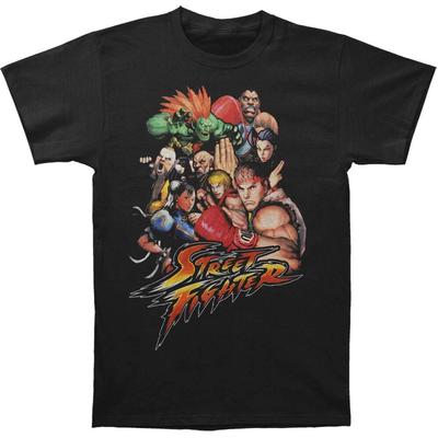Черная футболка унисекс Street Fighter STFTR Slim Fit