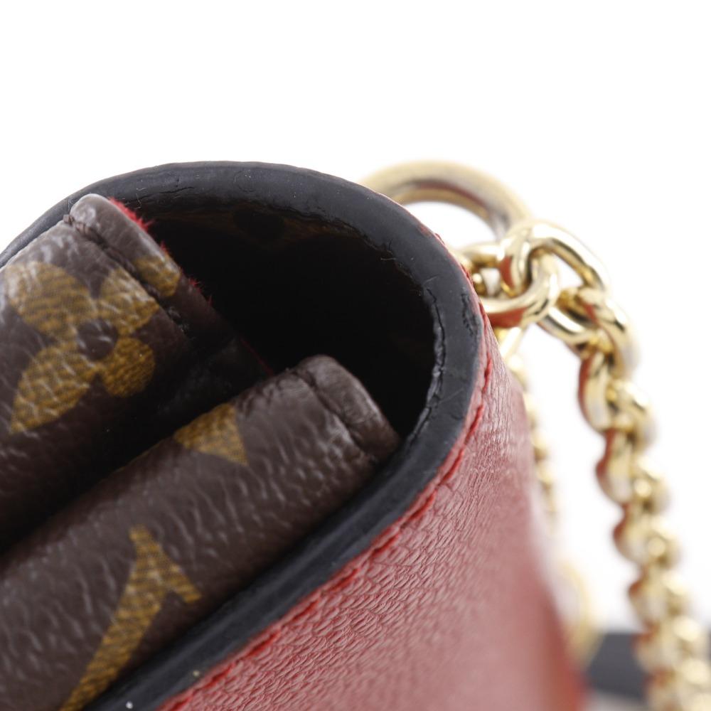 Louis Vuitton Солнечный Прасид Наплечная сумка M43713 Slys Коричневый / красный Канва Monogram Женская Б/У