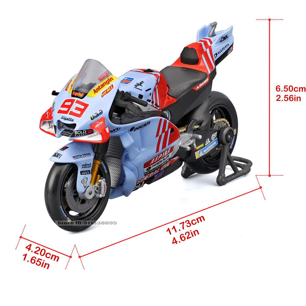 Майсто 1:18 #93 Марк Маркес #73 Алекс Маркес 2024 Gresini Racing MotoGP литой сплав модель мотоцикла коллекция подарок игрушка