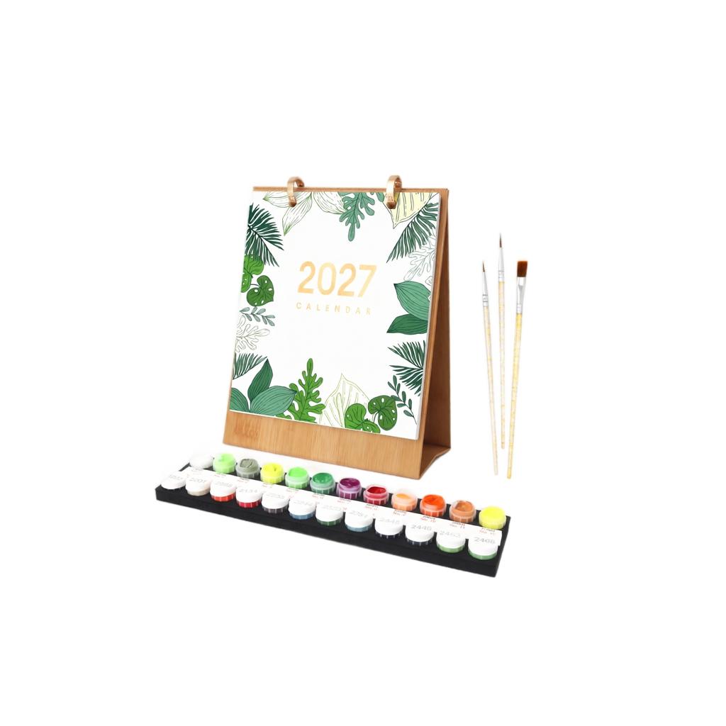 2027 Paint by Numbers Desk Calendar Creative Decorative