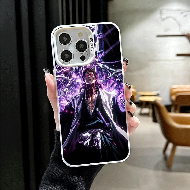 Bleach Айдзен Сосукэ Мягкий Чехол для Телефона для iPhone 15 16 17 Pro Max 17Air 16E 14 Plus 13 12 Mini Ударопрочный Чехол Задняя Панель