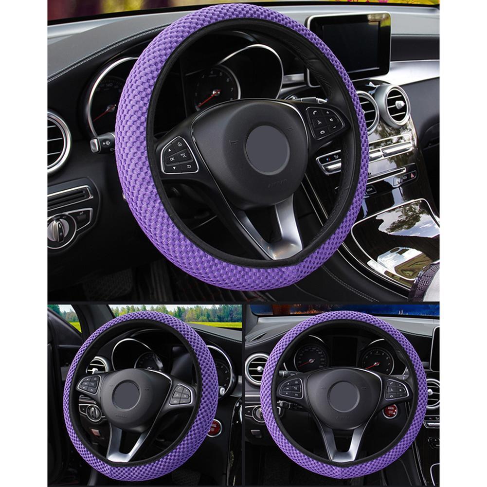 High Quality Anti-slip Wheel Protector Car Steering Wheel Cover 1x New