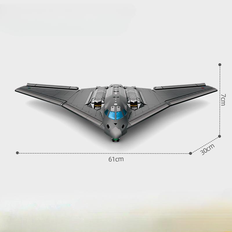 США H-20 Stealth стратегический бомбардировщик истребитель модель строительные блоки технический сержант боевой самолет MOC кирпичи игрушки подарок