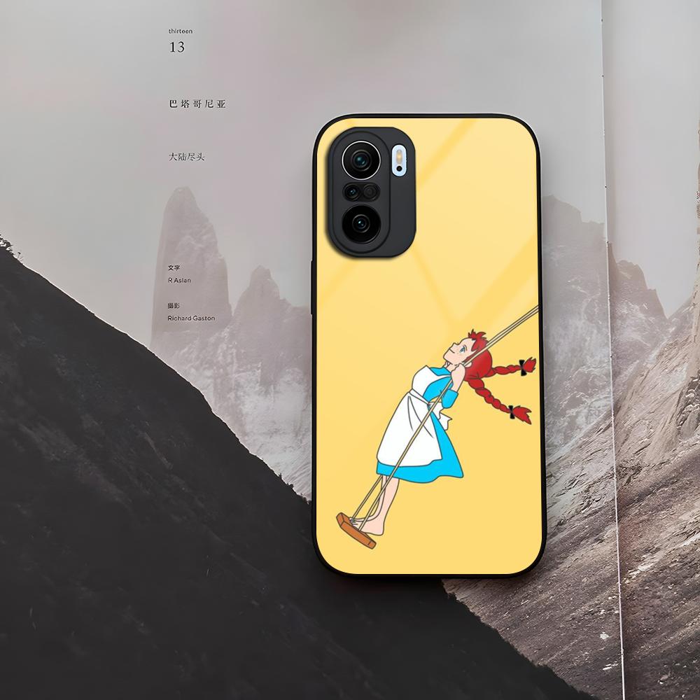 Мультяшный чехол Anne Of Green Gables из закаленного стекла для Xiaomi 15 14 12 Lite Pro 13 11t Lite POCO M6 M5 X6 X5 X3 F5 F6 Pro Co