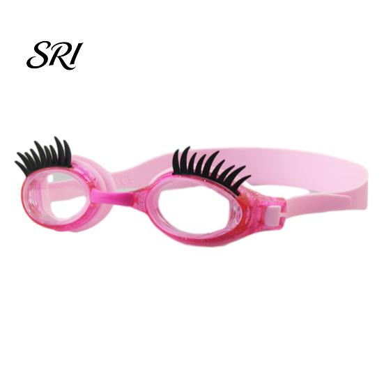 Children Swimming Goggles Children's Eyelashes Anti-Fog No Leak Swim Kids Eyelash Eyewear Cute Eyeglass for Girls Pool Accessories Comfortable