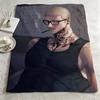art SShut Linee Throw Warm Soft Flannel Blanket Multiuse for Sofa Bed Camping Travel Nap