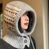 Вязаная шапка в стиле Fair Isle, шапка-пуловер, зимняя шапка, модная шапка с защитой ушей, уличная одежда