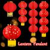Китайский красный фонарь 2025 Весенний фестиваль кисточки подвесной светильник украшение для новогодней вечеринки принадлежности для улицы и двора украшение дома