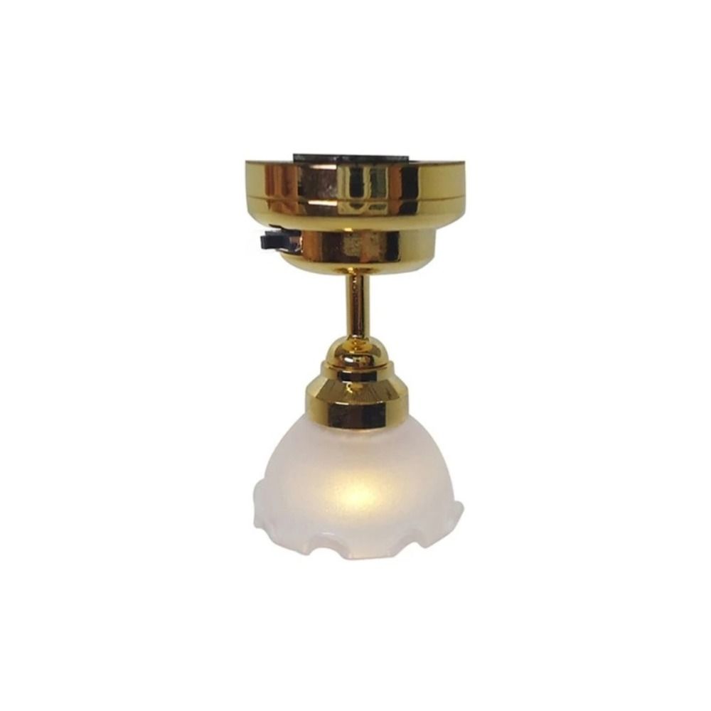 Multifunctional Dollhouse Accs 1:12 Scale Ceiling Lamp 2025 Ceiling Light
