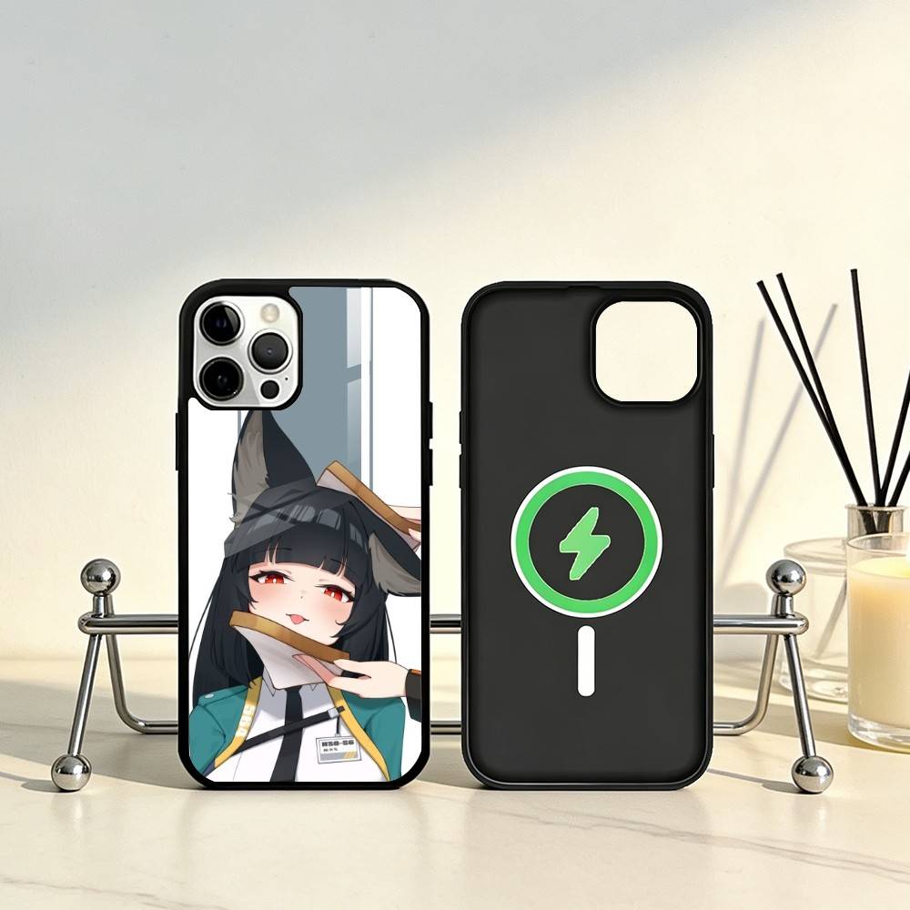 Чехол для телефона Zenless Zone Zero Мияби Хосими Для iPhone 17, 16, 15, 14, 13, 12, 11 Plus, Pro Max Магнитный Для Magsafe Беспроводная Зарядка