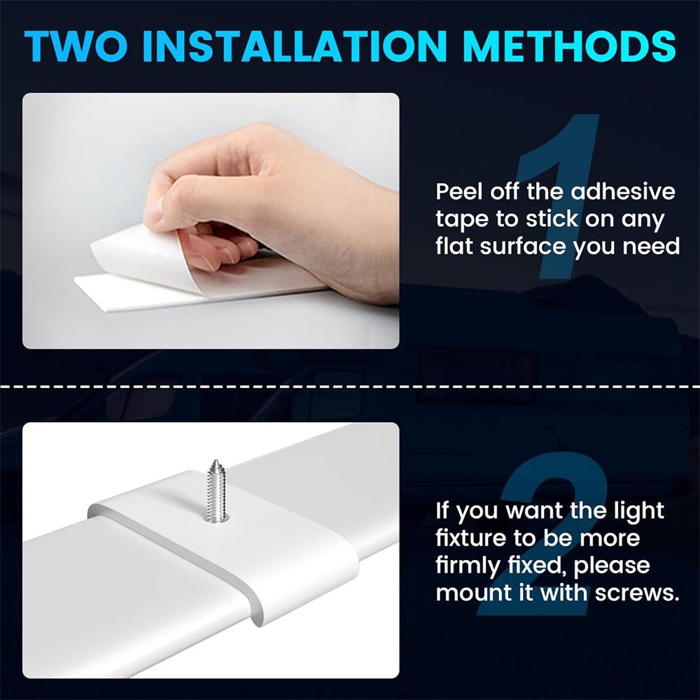 2 шт. багажника 12 В/24 В кемпер автофургон освещение автодом караван внутренние потолочные светильники светодиодные панели освещения кемпинга внутреннее освещение каравана