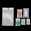 100 шт. Розничная упаковка Самоклеящаяся застежка-молния Упаковочный мешок для хранения Отверстие для подвешивания