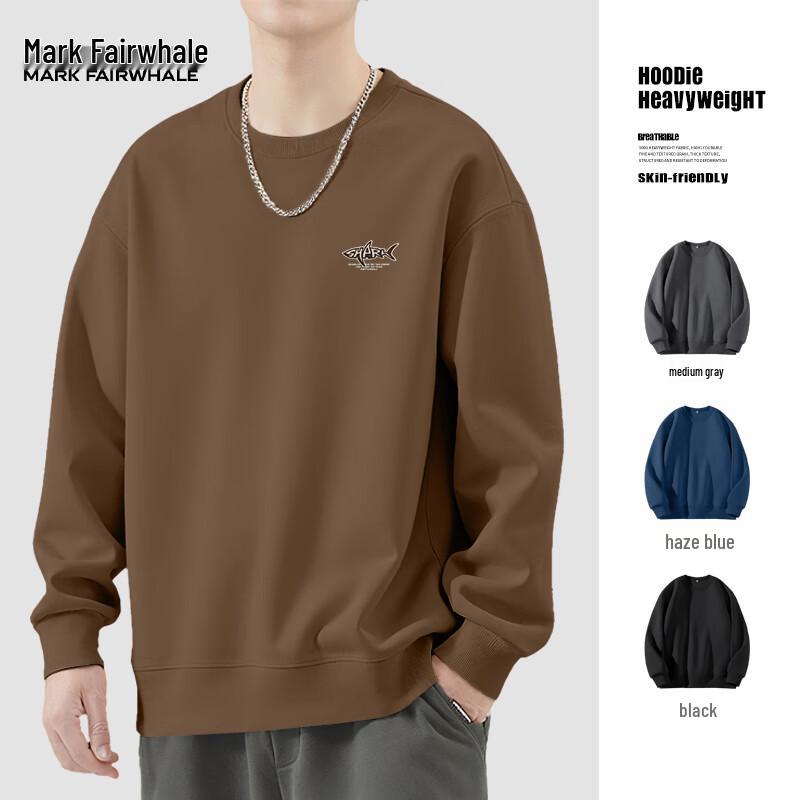 Mark Fairwhale Men's Heavyweight Loose Fit Pullover Sweatshirt