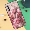 Elegant Pink Purple Peony Flower Case For Samsung Galaxy A55 A35 A25 A15 A51 A71 A12 A32 A52 A13 A33 A53 A54 A34 A14 Cover