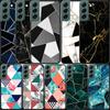 Electroplate Geometric Marble Phone Case For Samsung Galaxy A12 A22 A32 A42 A52 A72 A54 A34 A24 A14 A73 A53 A33 A23 A13 5G F52 F