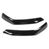 1Pair Front Bumper Lip Spoiler Glossy Black Rugged Stylish Front Bumper Lip Splitter For 5 Series