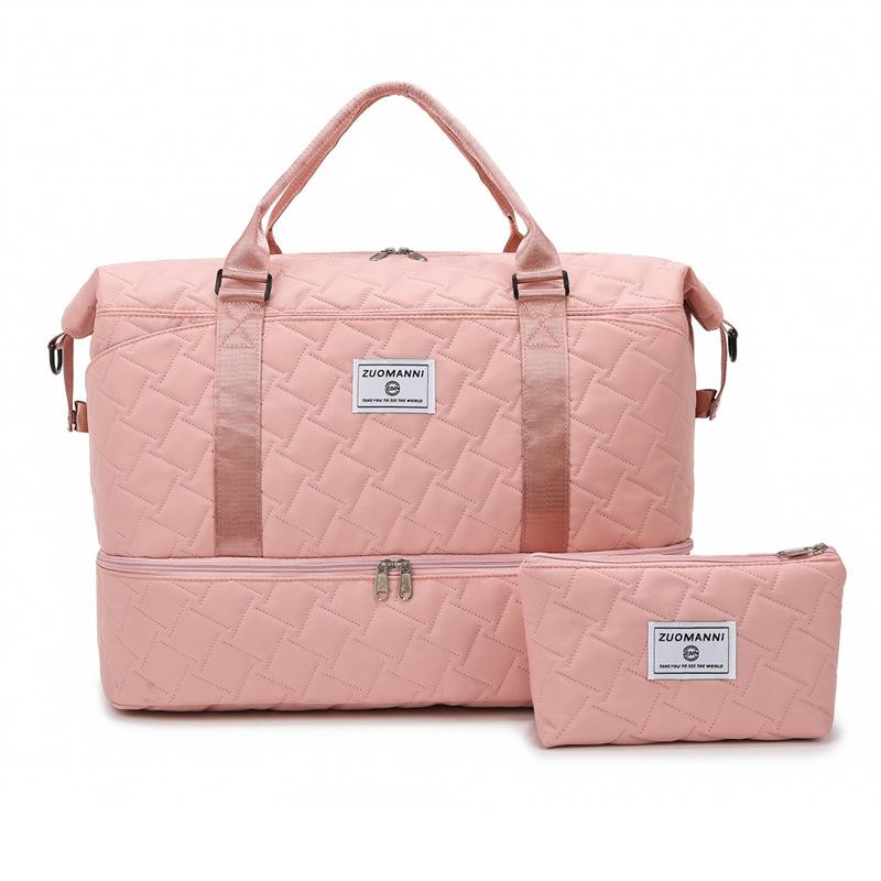 Large Capacity Travel Bag Women's Short-distance Outgoing Luggage Bag Storage Bag Dry And Wet Separate Sports Fitness Handbag