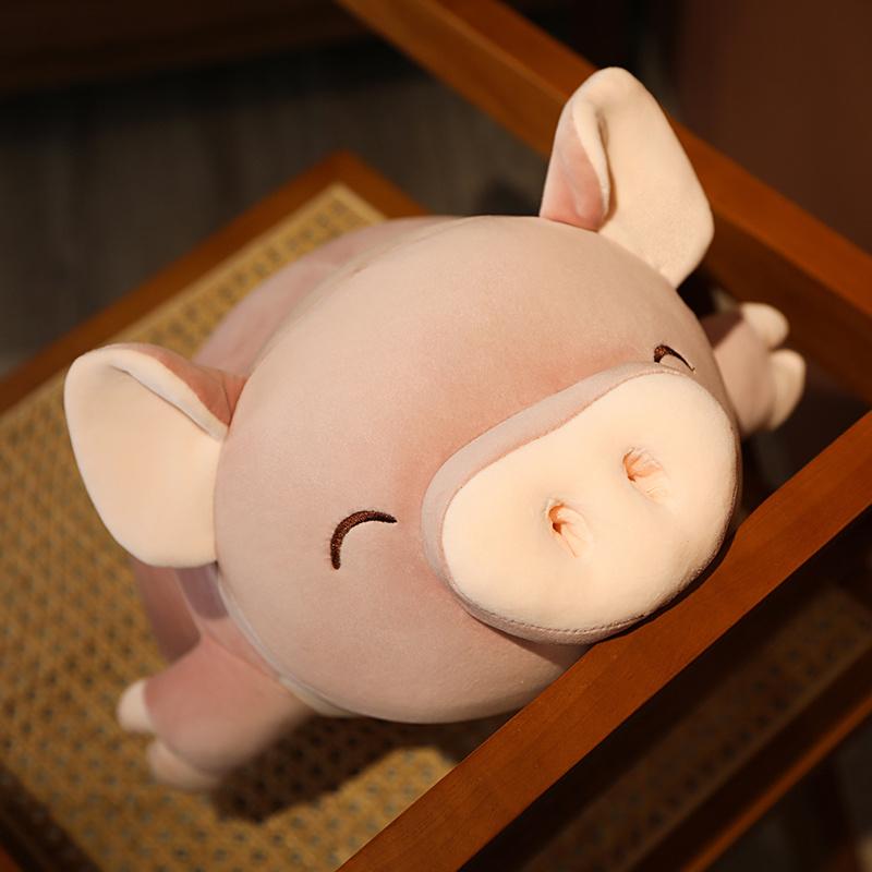 45-95cm Squishy Simulation Pig Stuffed Doll Plush Piggy Toy Animal Soft Plushie Pillow Cushion Comforting Gift