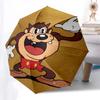Tazmanian Devil Umbrella: Automatic Opening & Closing, Portable 3 Fold Design with 8 Bone Iron Frame Perfect Gift for Fans and Travelers0136
