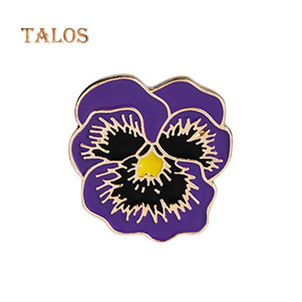 Men Women Enamel Flower Brooch Lapel Pin Denim Hat Suit Badge Jewlery Decor Beauty