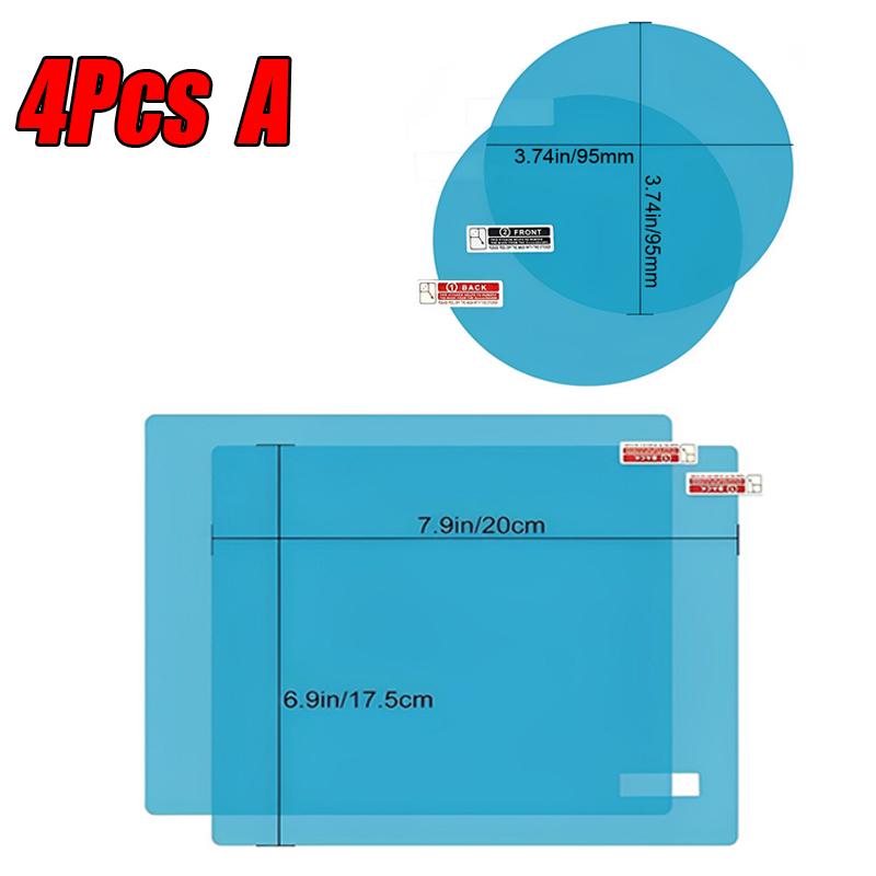 Rearview 4pcsset Rainproof Mirror Car Film Sticker Window Rain Proof Clear Protective Film Waterproof Rainproof Car Stickers